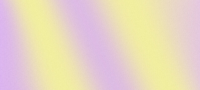 Pastel Lilac Purple and Bright Pastel Yellow Abstract Gradient Background Featuring Heavy Grainy Noise Texture with Diagonal Waves