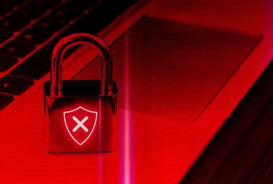 ransomware loked file and folder , cyber crime attack