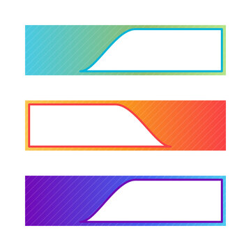 Set of Modern Colorful Banners for Web Design Isolated