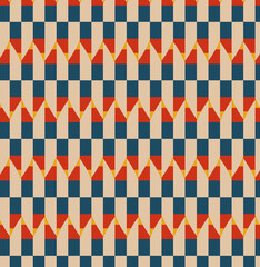Obraz premium abstract retro geometric shapes pattern