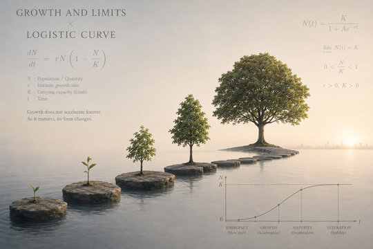 Tree Growth Stages Following An S Curve Toward Maturity