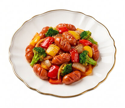 Stir Fried Sausage with Vegetables