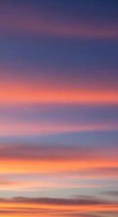 Fototapeta premium Abstract horizontal sunset sky lines background.