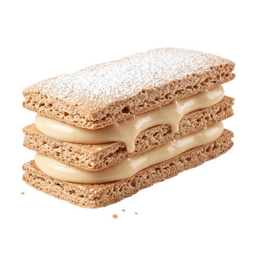 Dacquoise, French Dacquoise, Almond Dessert, Meringue Dessert, Cream Dessert, French Dessert, Bakery, Cafe Dessert, Sweet Treat, Dacquoise Illustration, Dessert Icon, Bakery Item, Coffee Pairing, Cafe