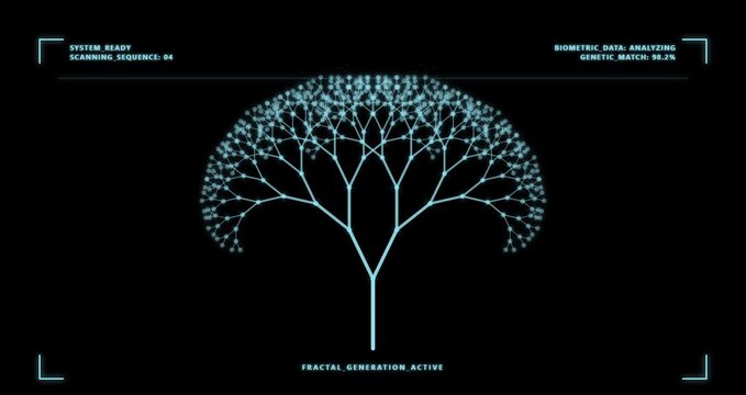 vector illustration of an abstract tree