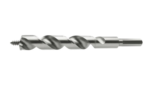 Auger Drill Bit Displayed in Perspective View