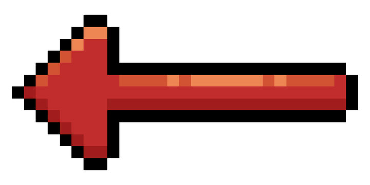 arrow pointer pixel symbols