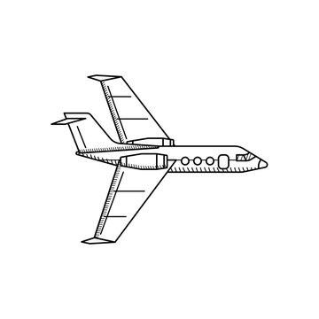 vector illustration of airplane