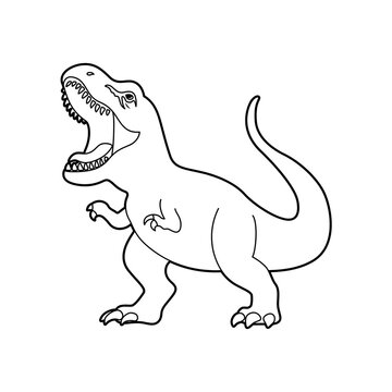 tyrannosaurus dinosaur vector illustration