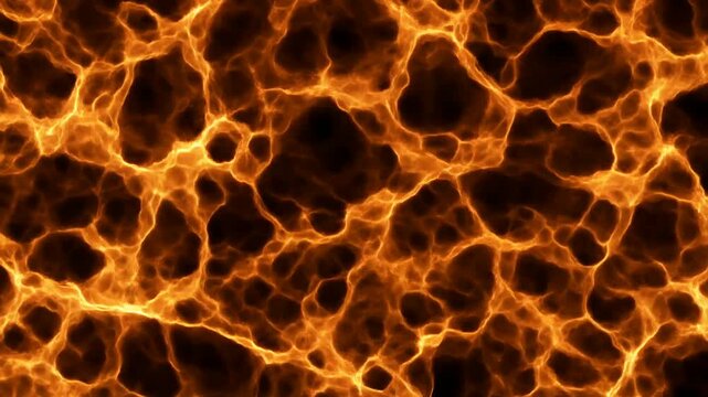 画面全体で揺らめく激しい炎のテクスチャ