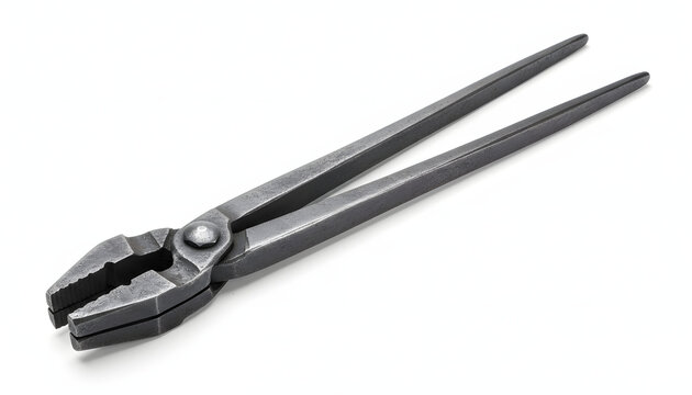 Heavy Duty Blacksmith Tongs Forging Tool Isolated.