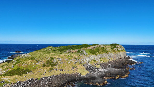 Aerial View of Cook Island Nature Reserve in New South Wales