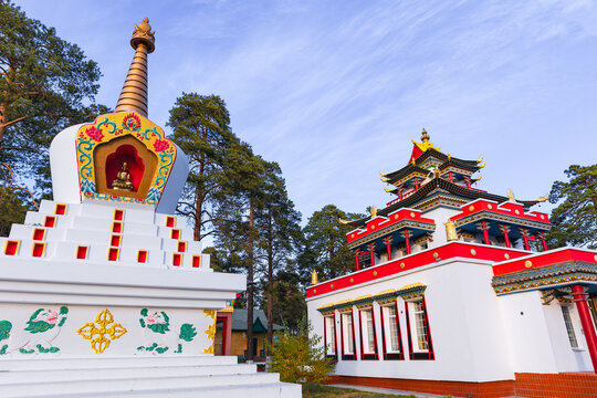 Buddhist temple monastery of Datsan Damba Braibunling in Chita city, Russia
