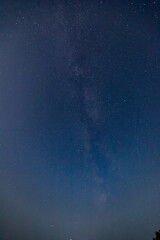 Fototapeta premium Milky way starry sky with stars over Siberia in Russia