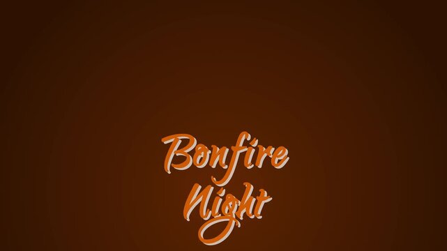 Guy Fawkes Day-themed background animation featuring colorful fireworks, "Bonfire Night" greetings, and a celebration