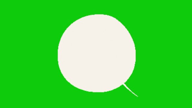 Animated Speech Bubble Text Green Screen