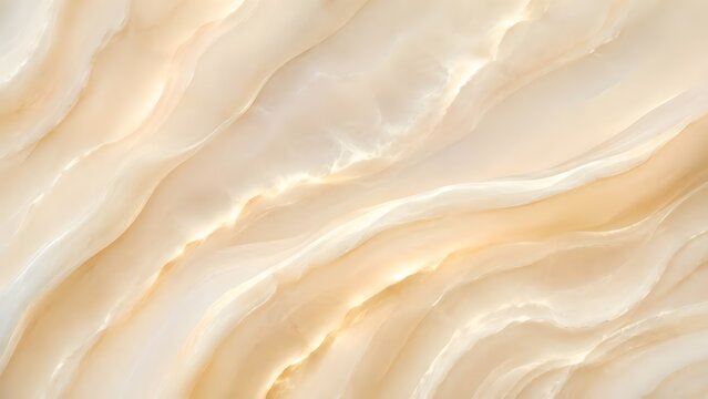 Creamy beige onyx marble texture with translucent veins