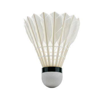 White feather badminton shuttlecock for professional sports