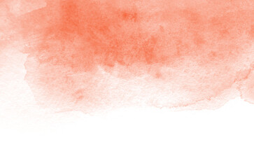 Fototapeta premium Abstract red watercolor background isolated on a white