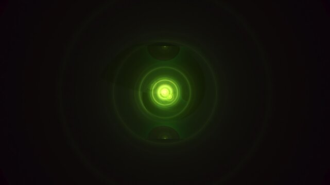 Illustration created as a 3D render without generative AI, abstract futuristic energy burst and geometric cosmic light background
