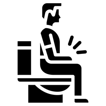 Diarrhea solid icon. for presentation, graphic design, mobile application, web design or infographics.
