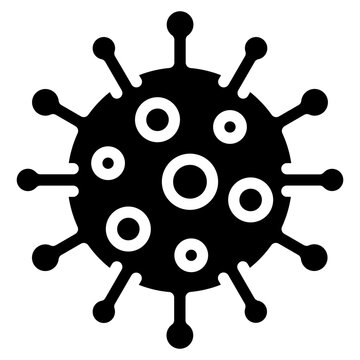 Virus solid icon. for presentation, graphic design, mobile application, web design or infographics.
