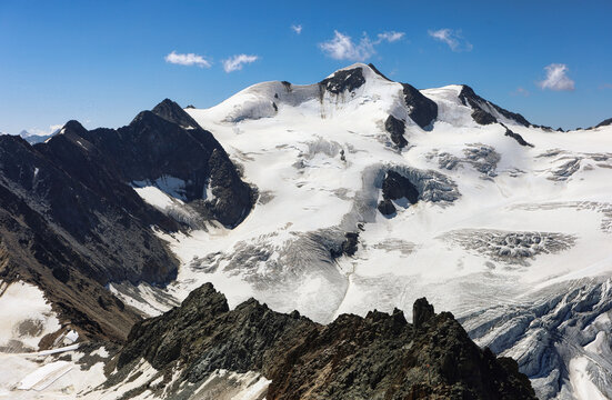 Pitztal glacier at summer, Tirol, Austria, Alps mountain landscape - Wildspitze
