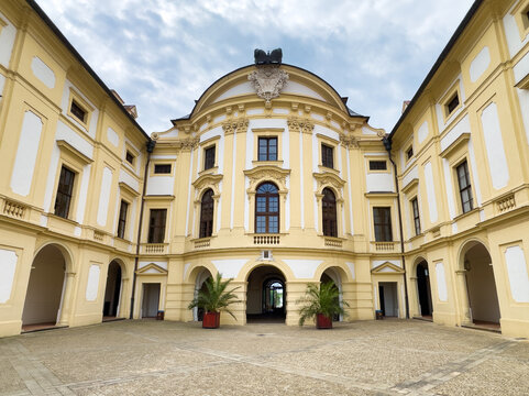 Chateau at Slavkov u Brna in Czech republic