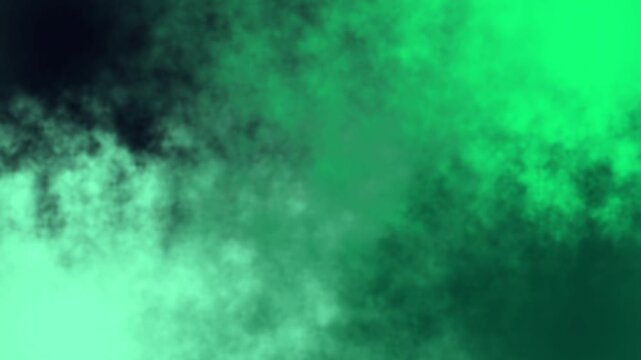 Abstract green smoke explosion with dynamic motion and vibrant colors
