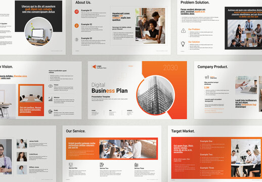 Digital Business Plan Presentation Template
