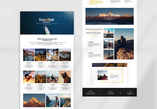 Traveling News Letter Template