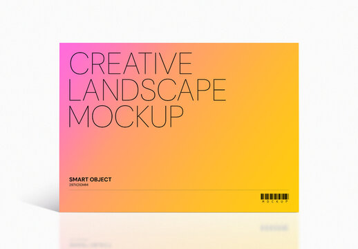 A4 Landscape Mockup