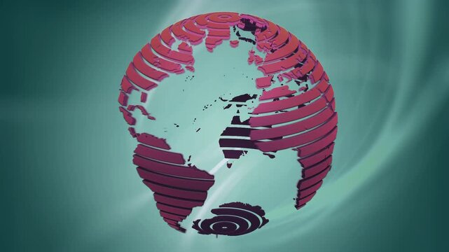 Global Media Broadcasting 4K UHD Globe Background for News and Information Programs