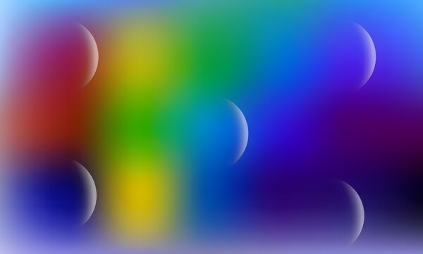 abstract background with rainbow