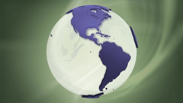 Professional Broadcast Globe 4K UHD Background Footage for Global News Programs