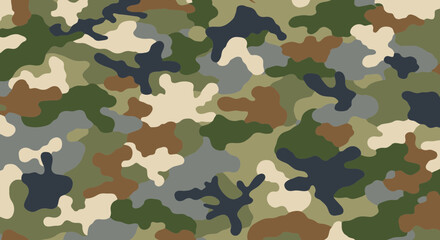Fototapeta premium Green Brown Camouflage Pattern Background
