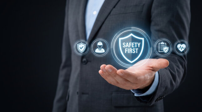 Compliance workplace health safety manager business technology. Risk management hazard prevention. emergency security protection, policy regulation inspecting