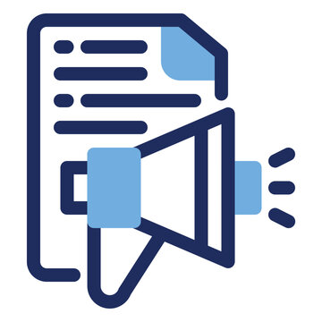 Press Release Document Marketing Duo Tone Icon