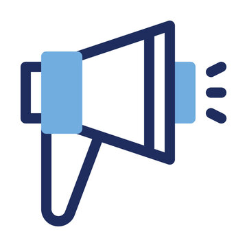 Loud Megaphone Announcement Marketing Duo Tone Icon