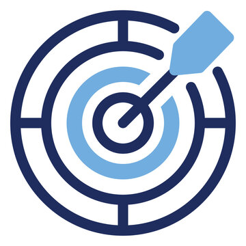 Target Audience Goal Arrow Duo Tone Icon