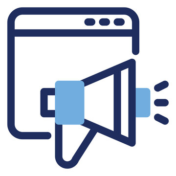 Web Digital Marketing Browser Duo Tone Icon