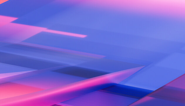 Abstract digital background with blue and pink geometric shapes