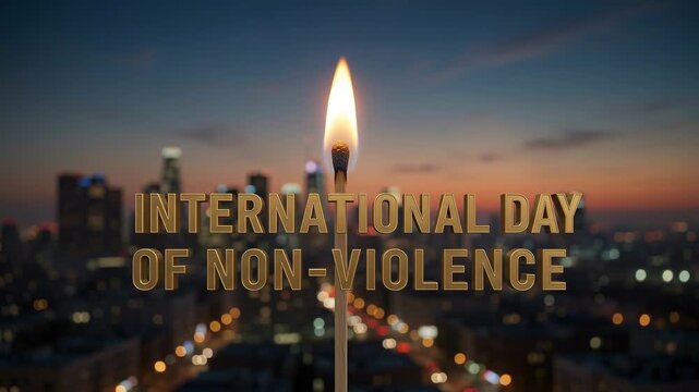 International day of nonviolence concept