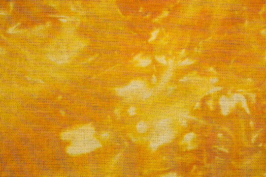 Macro view of tie dye fabric texture