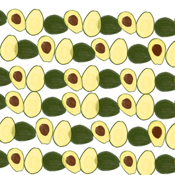 abstract background with avocado
