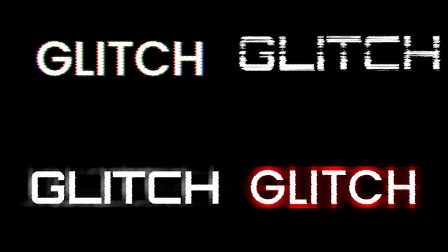 Glitch Title Animation