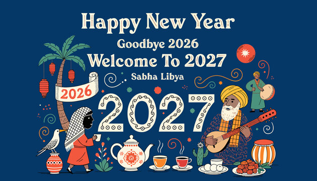 Happy New Year 2027 Celebration, Welcome To 2027, Goodbye 2026