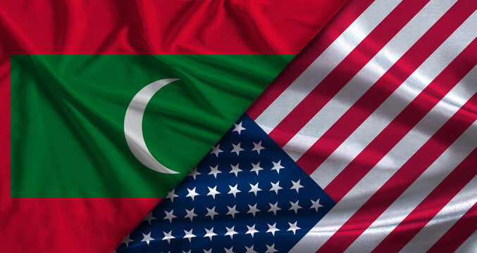 Bilateral relations between Maldives and United States. Flag of Maldives and United States