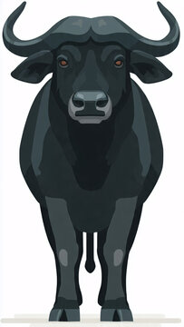 Anoa dwarf buffalo endemic sulawesi indonesia vector icon