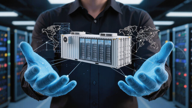 Server data center cloud network technology container